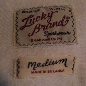 Men’s Lucky Brand western styled shirt